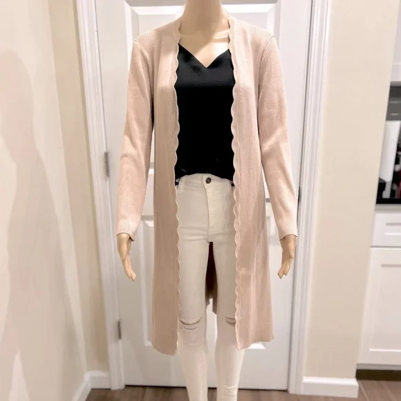 Cable & Gauge Long Ribbed Duster Cardigan - Picture 1 of 5